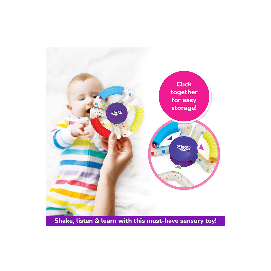 Funskool Toys Funskool Giggles Sensory Rattle Trio - Multicolour (6 Months+)