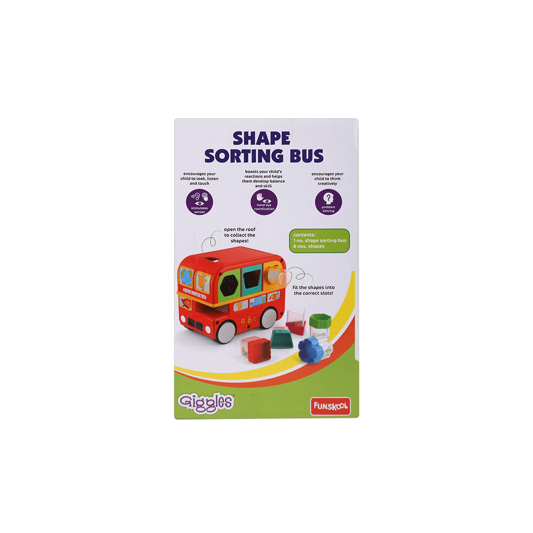Funskool Toys Funskool Giggles Shape Sorting Bus (6 Months+)