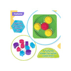 Shape Sorter Gear Box,Match & Learn Orange Colour with 4 Gears & 9 Multicolour Shapes,Fun Activity & Development,Educational Toy for Kids ( 6 Months+)