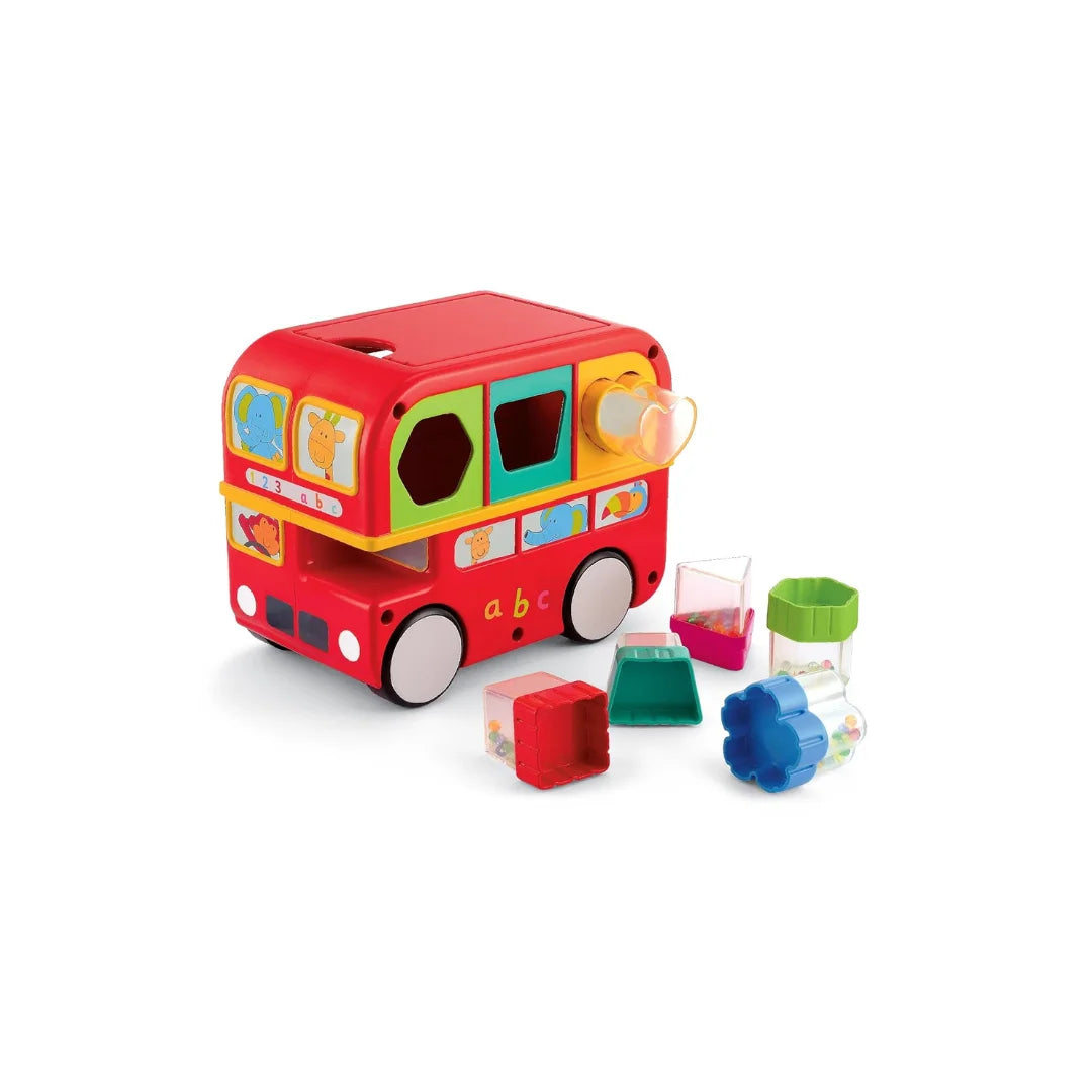 Shape Sorting Bus,Educational Push Along Toys for Kids,Encourages Learning & Development,Fun Activity for Babies (6 Months+)