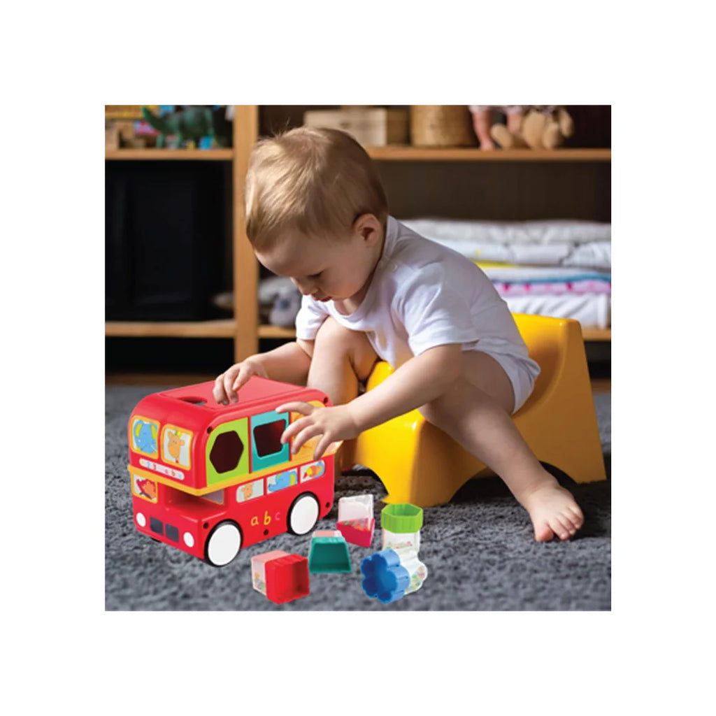 Shape Sorting Bus,Educational Push Along Toys for Kids,Encourages Learning & Development,Fun Activity for Babies (6 Months+)