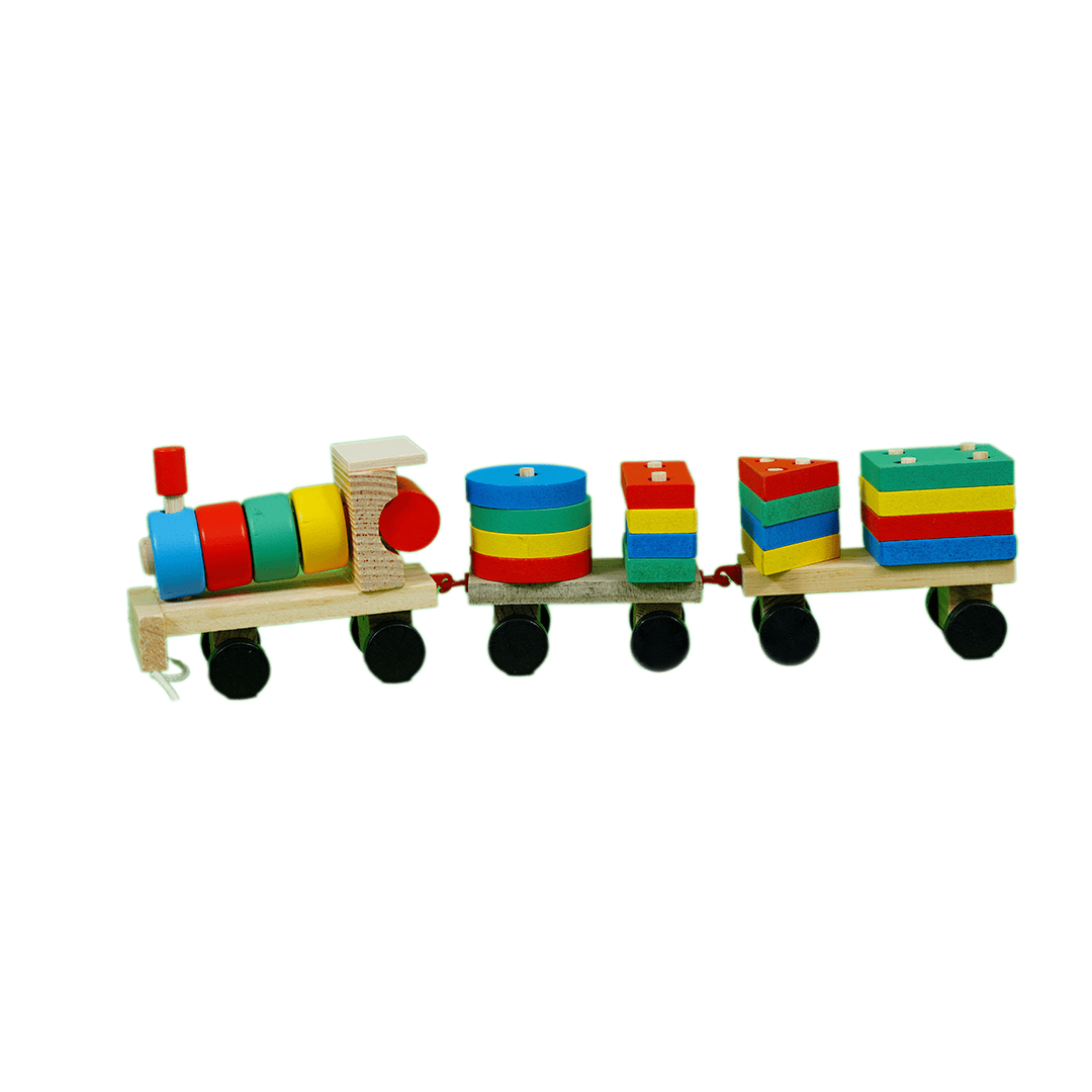 Extrokids Toys Baan Toys Wooden Shape Sorter Train (2 Years+)