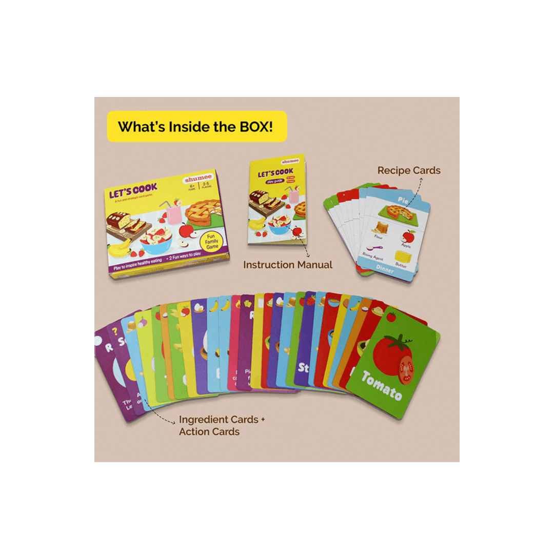 Shumee Toys Shumee Let's Cook: Strategy Game - 92 Cards & Recipe Fun (6 Years+)