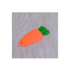 B4brain Toys B4brain Silicon Carrot Teether - Orange Green
