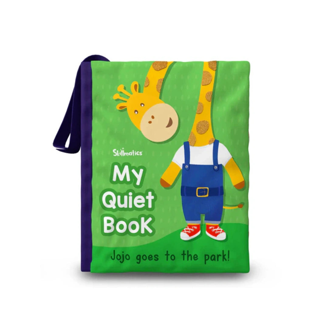 Skillmatics My Quiet Book ,Interactive Sensory Activity Cloth Book with 11 Learning Activities for Toddlers ( 1+)