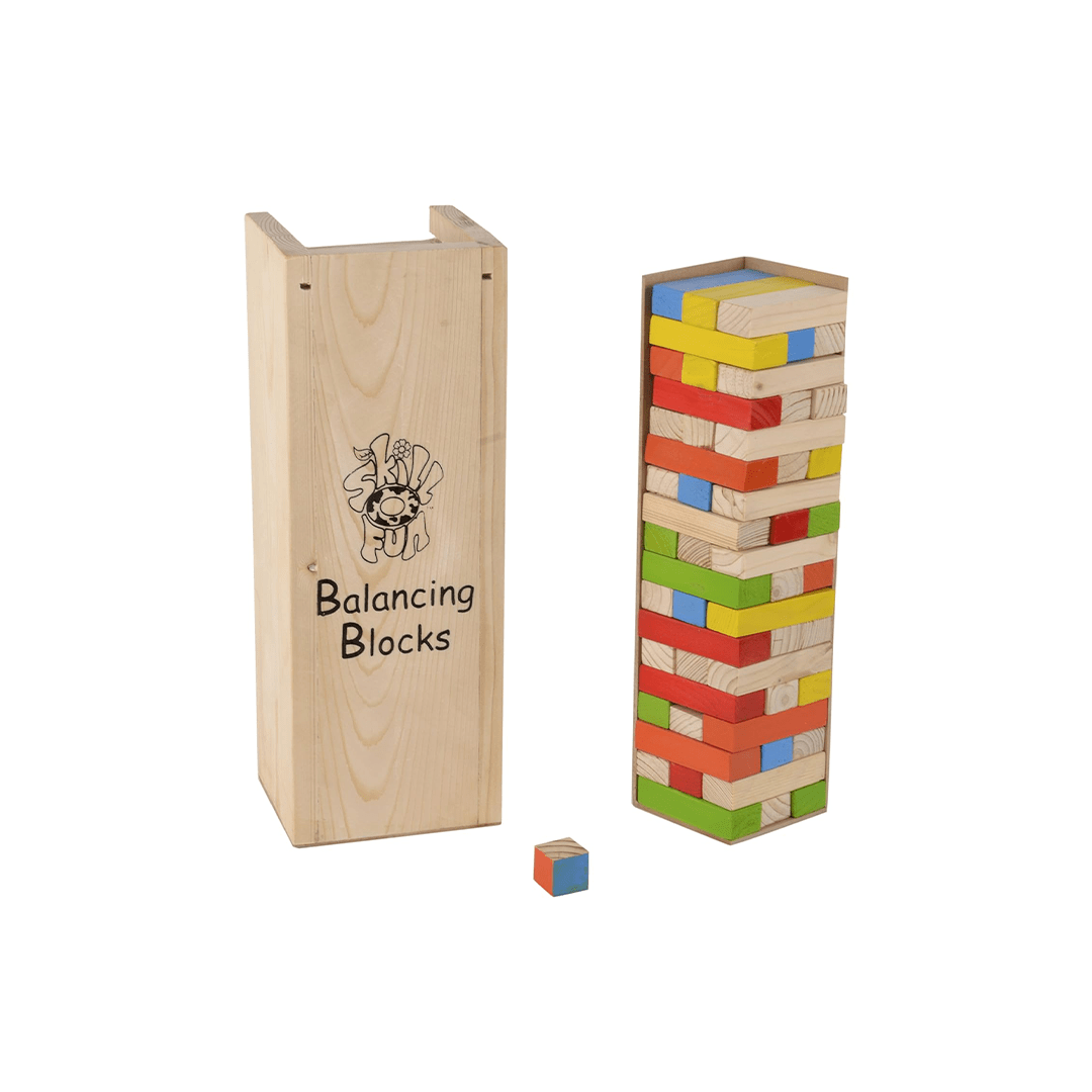 Skillofun Toys Skillofun Jenga puzzle - Balancing Blocks, Multi Color