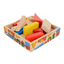 Skillofun Toys Skillofun Wooden Junior Building Blocks, Multi Color