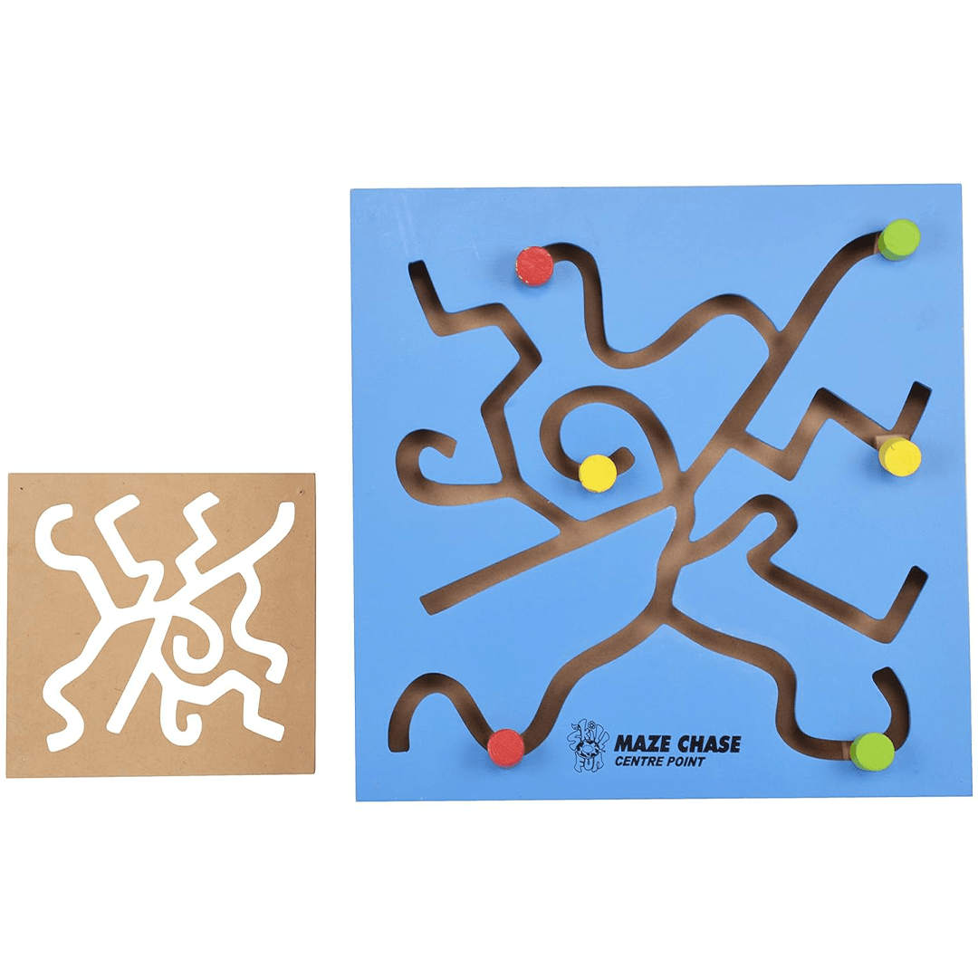 Skillofun Toys Skillofun Wooden Maze Chase - Center Point