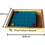 Skillofun Wooden Travel Toy,Peg Pattern Board,Educational Wooden Pattern Board Game (3 Years+)