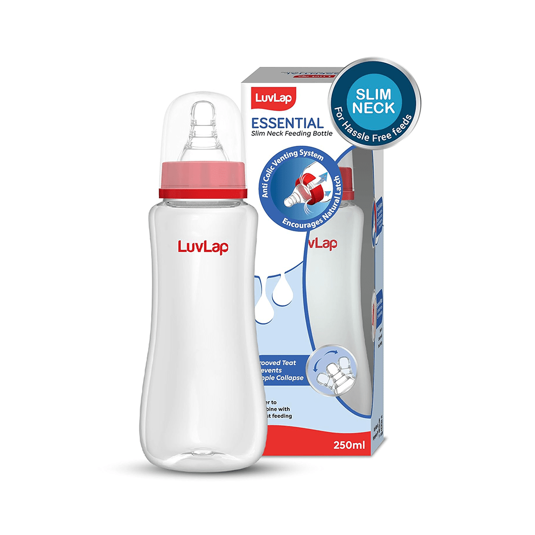 LuvLap Other Gears 250 ml LuvLap Baby Essential Slim Neck Feeding Bottle For Kids