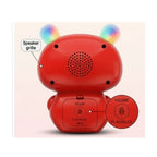 Kids smart toy with LED ears, touch control, and Bluetooth speaker.
