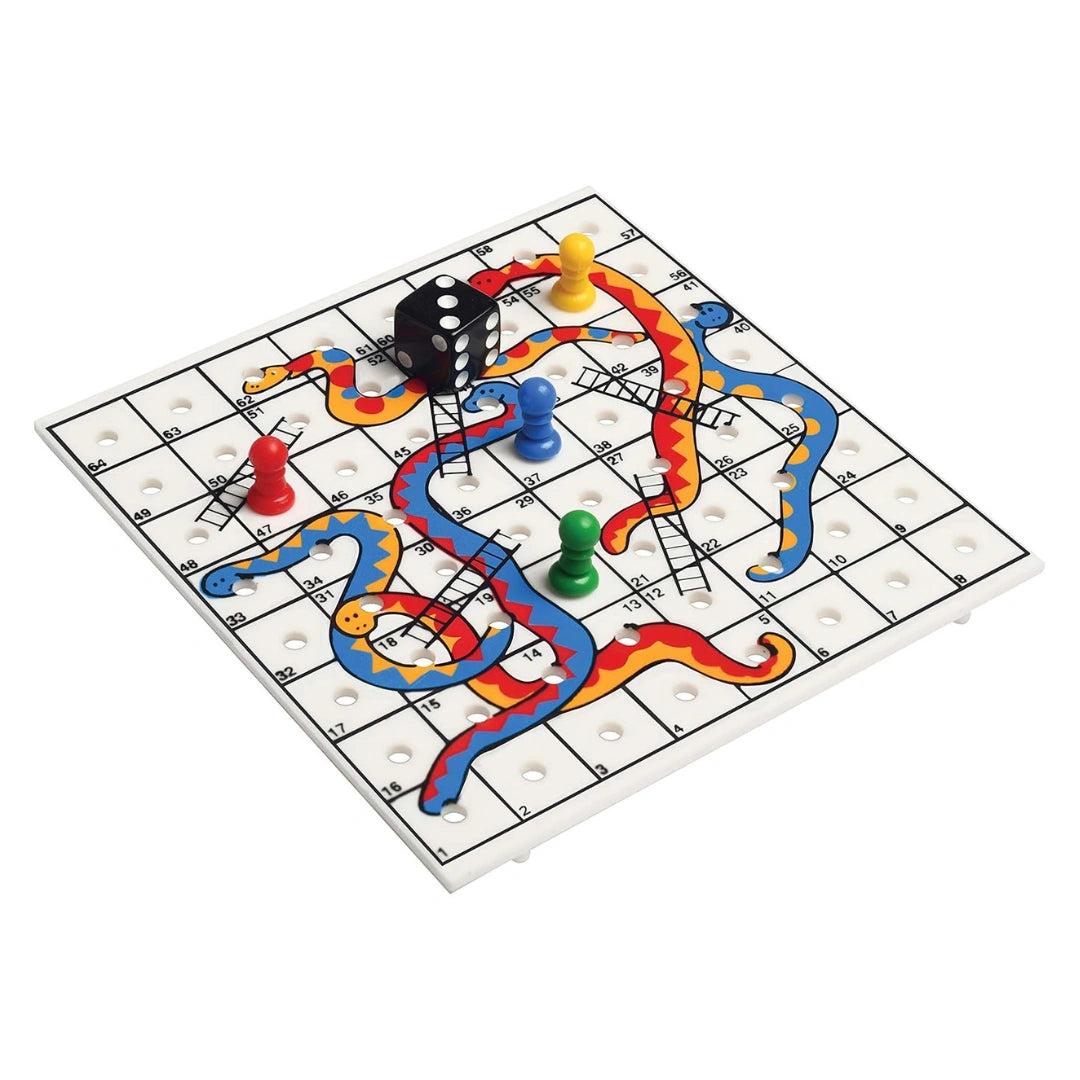 Family Dice Game with Colorful Game Board, Pawns & Dice, Fun Educational Indoor Game
