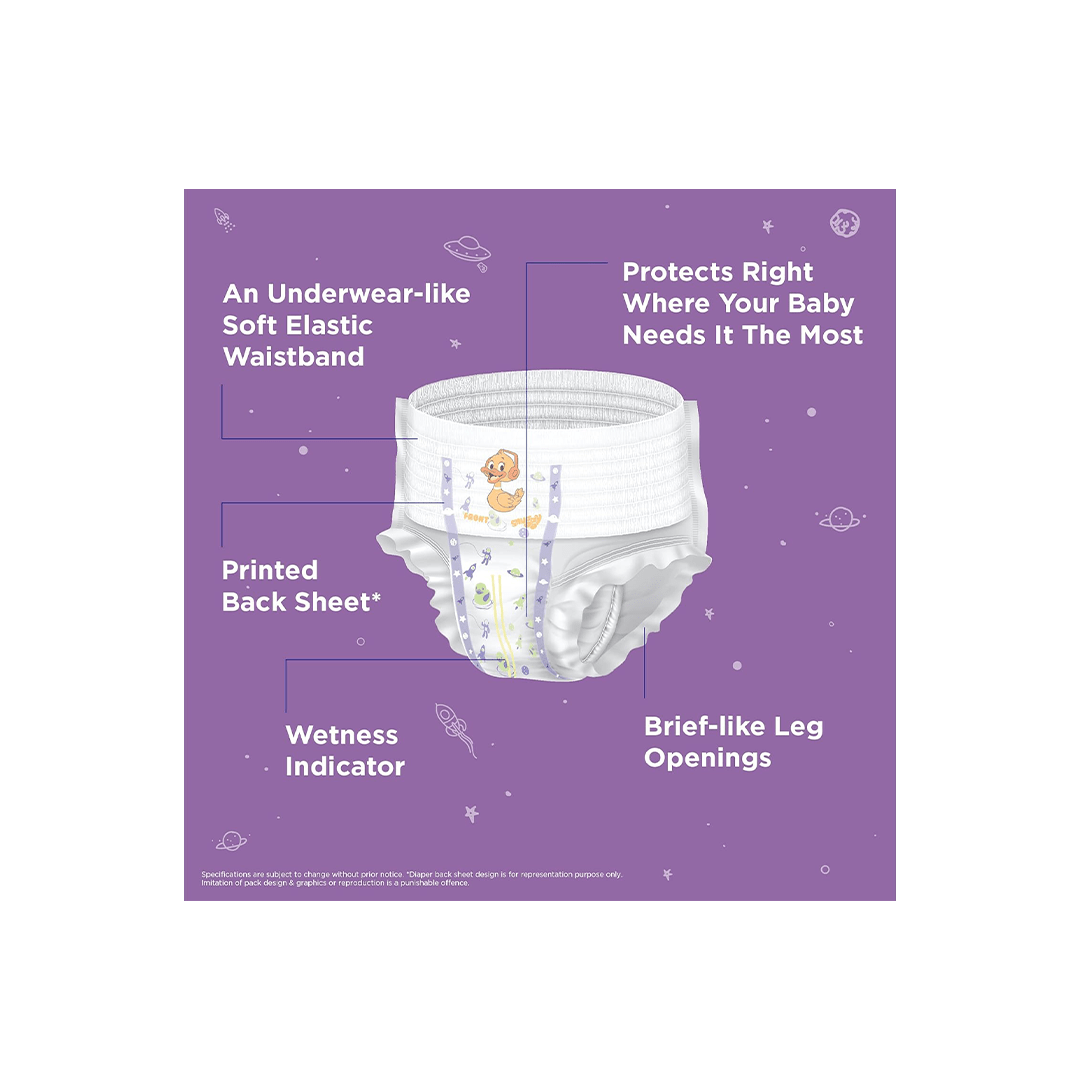 Snuggy Baby Care Snuggy Baby Diaper Pants Large 5, 9-13 kgs, Rapid Absorption, Anti - Bacterial