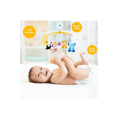 Mee Mee Room Decors Mee Mee 3 in 1 Soft Musical Animal Cot Mobile (0 Months - 2 Years)