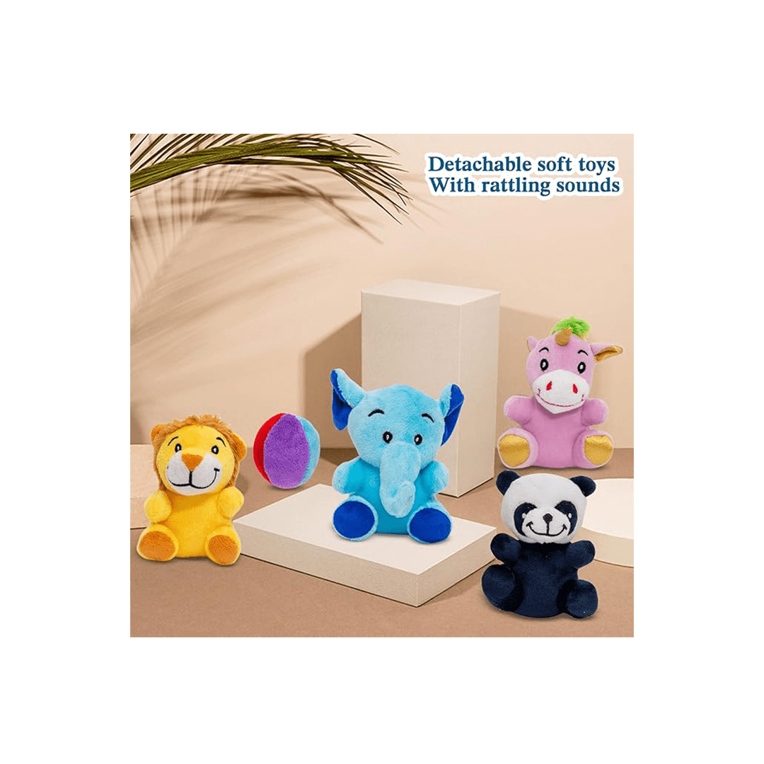 Mee Mee Room Decors Mee Mee 3 in 1 Soft Musical Animal Cot Mobile (0 Months - 2 Years)