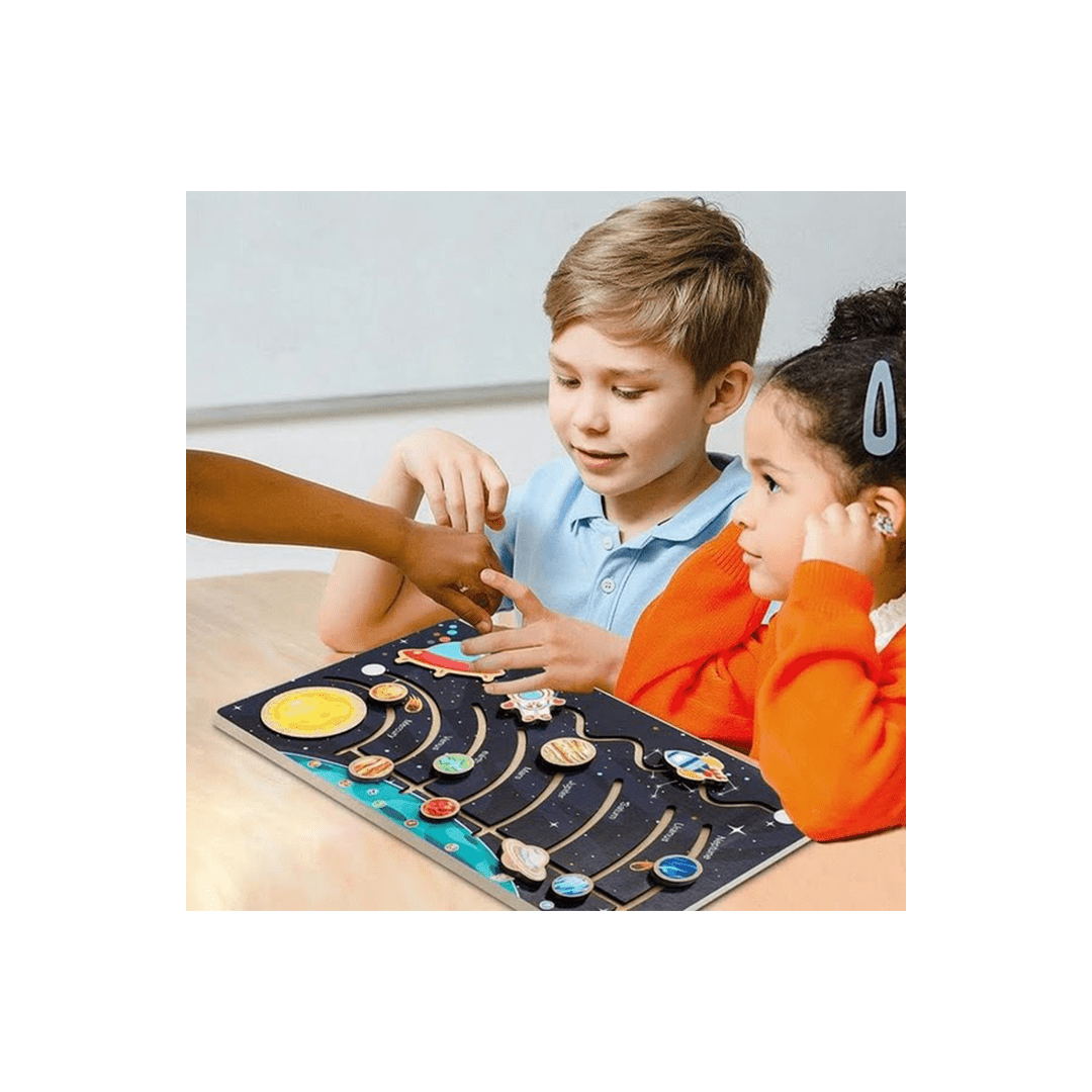 Extrokids Toys Extrokids Wooden Solar System Busy Board (3 Years+)