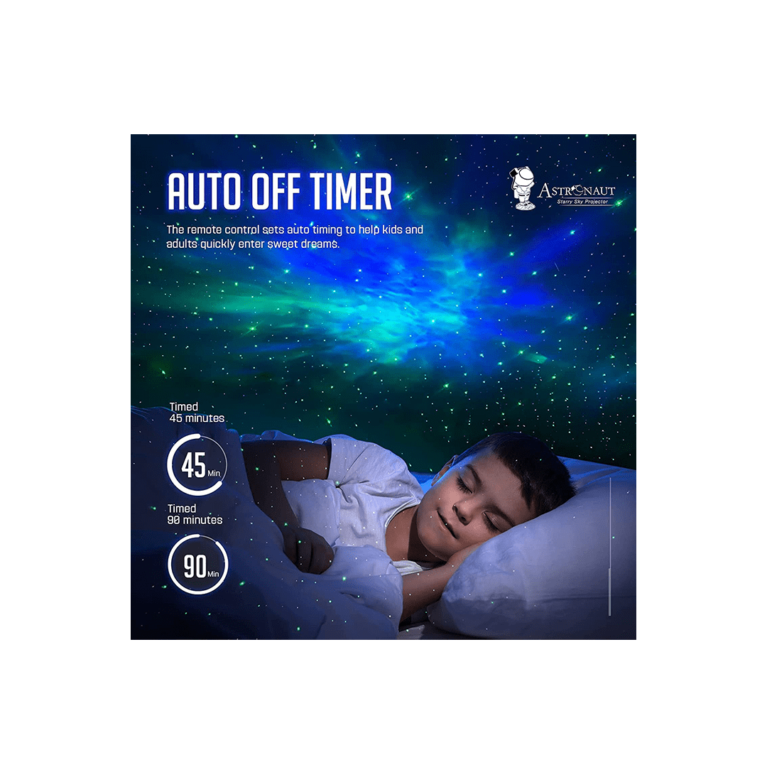 The Magic Lamps Room Decors The Magic Lamps Galaxy Projector with Remote Control - 360° Adjustable Timer Kids Astronaut Nebula Night Light Room Decor Foe Kids