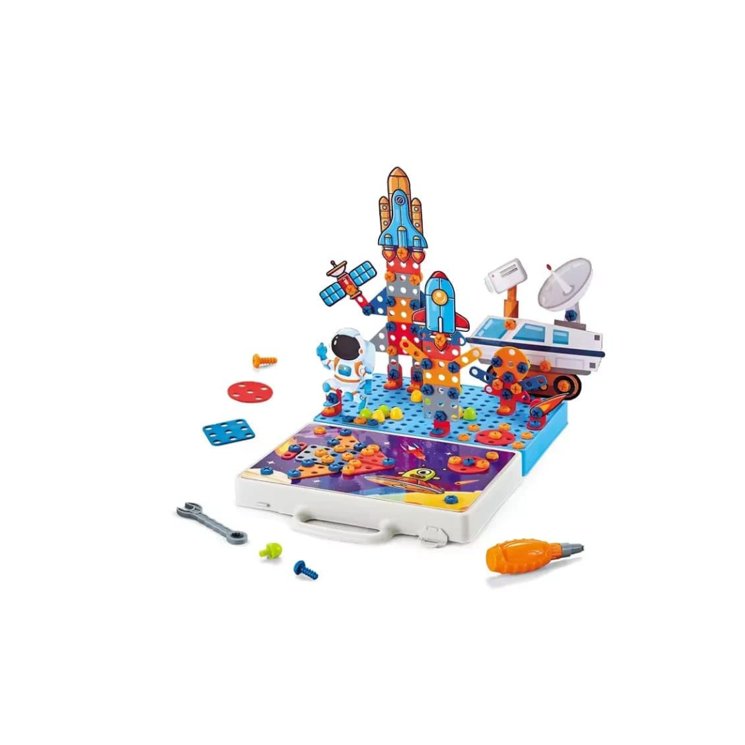  Space Building Block Kids Drill Set