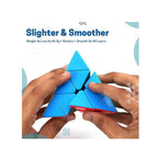 Triangle speed puzzle cube with stickerless colorful design.
