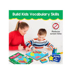 Spelling Game Learning Toy for Kids,Educational Word & Vocabulary Building Toy with Rotating Letter Wheels (4-8 Years)
