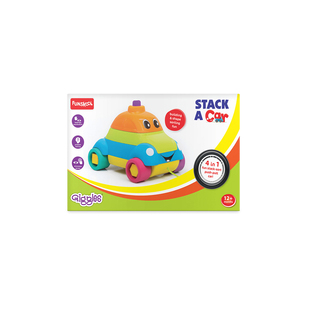 Funskool Toys Funskool Giggles Stack A Car (12 Months+)