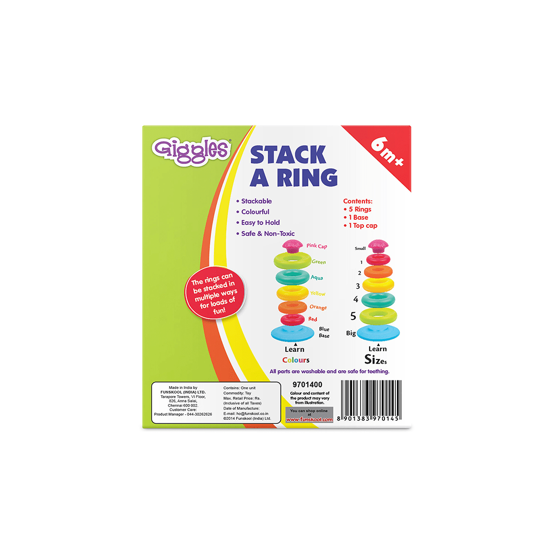 Funskool Toys Funskool Giggles Stack A Ring (6 Months+)