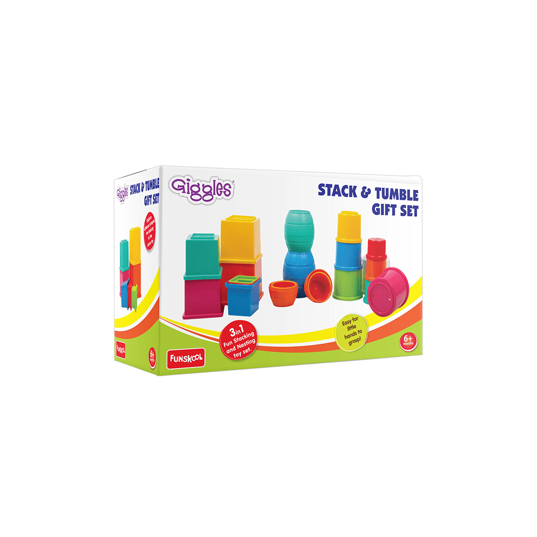Funskool Toys Funskool Giggles Stack N Tumble Gift Set (6 Months+)
