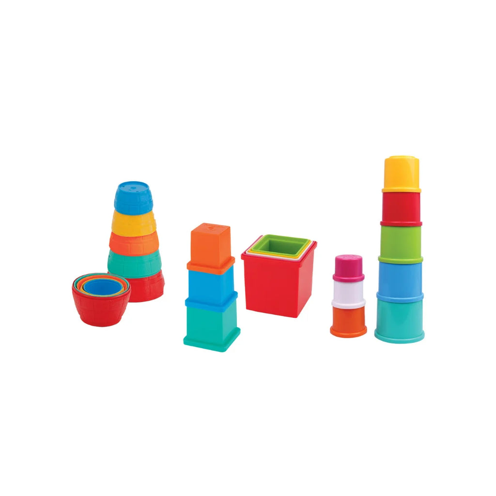 Stacking Multicolored Cubes,Blocks With Alphabet,Helps to Sort,Stack& Nest,for Babies & Kids (12 Months+)