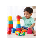 Stacking Multicolored Cubes,Blocks With Alphabet,Helps to Sort,Stack& Nest,for Babies & Kids (12 Months+)