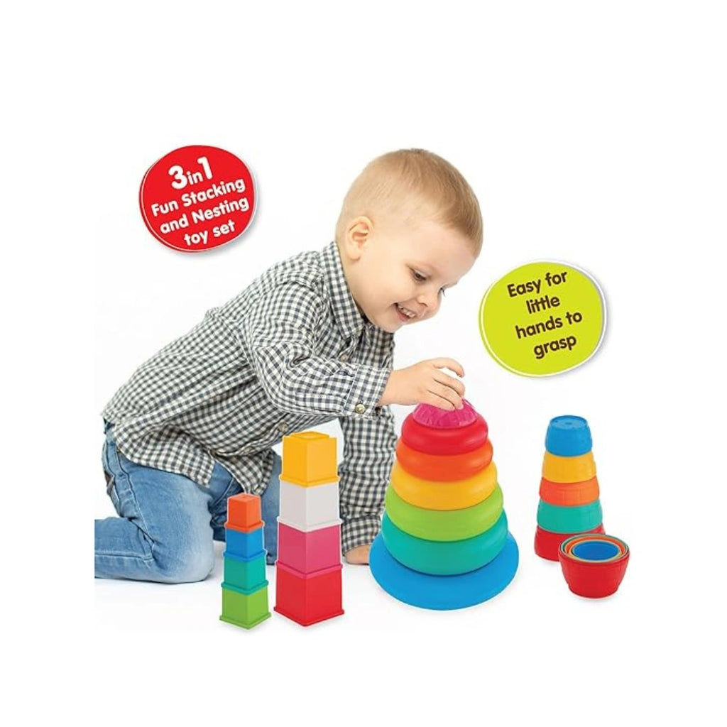 Stack and nest toy blocks