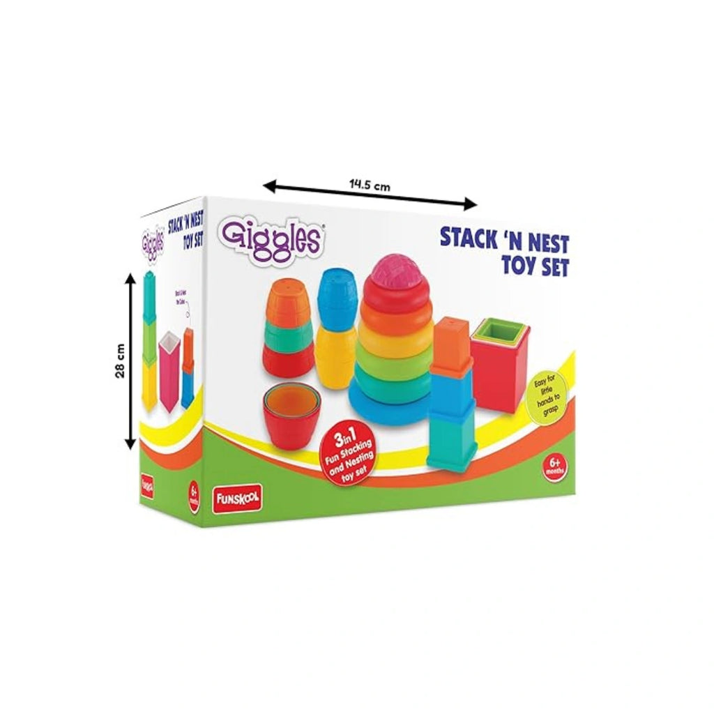 Stack and nest toy blocks