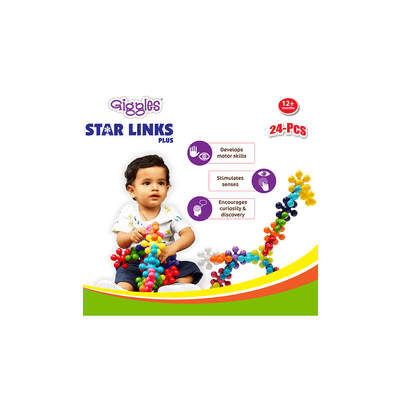Funskool Toys Funskool Giggles Star Links Plus - 24pcs (12 Months+)