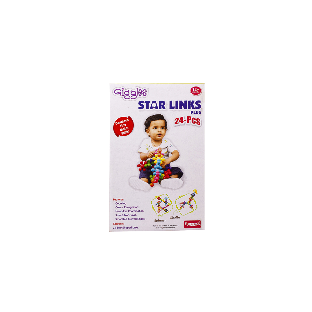 Funskool Toys Funskool Giggles Star Links Plus - 24pcs (12 Months+)