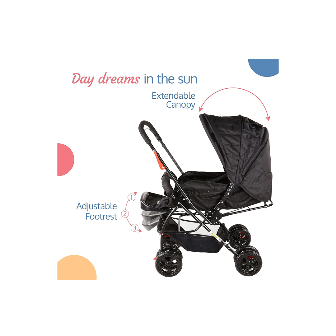 LuvLap Other Gears LuvLap Starshine Baby Stroller Pram for Kids (0-3 Years)
