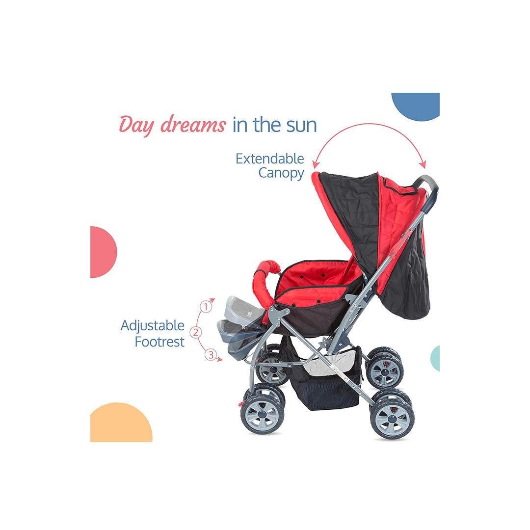 LuvLap Other Gears LuvLap Starshine Baby Stroller Pram for Kids (0-3 Years)