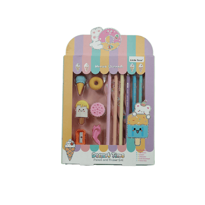 Baan Toys Toys Baan Toys Pencil Eraser Sharpener Ruler Stationary Set for School Supplies & Toddler Kids