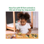 Farm animals puzzle set