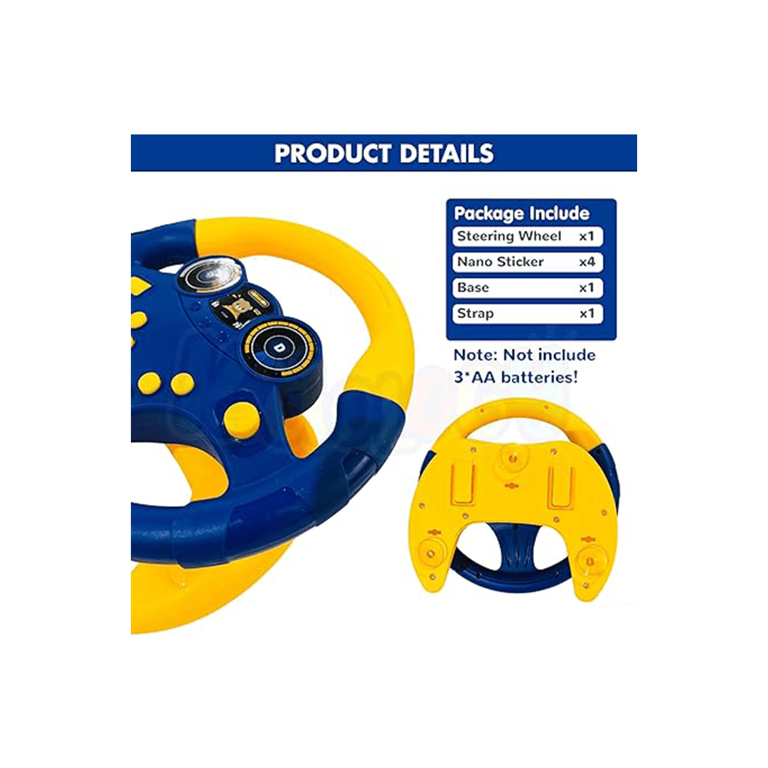 Baan Toys Toys Baan Toys Little Driver Steering Wheel Toy With Music & Light For Kids (3 Years+)