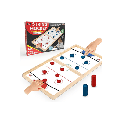 Little Berry Toys Little Berry 2 in 1 String Hockey Table Board Games for Adults & Kids (3-7 Years)