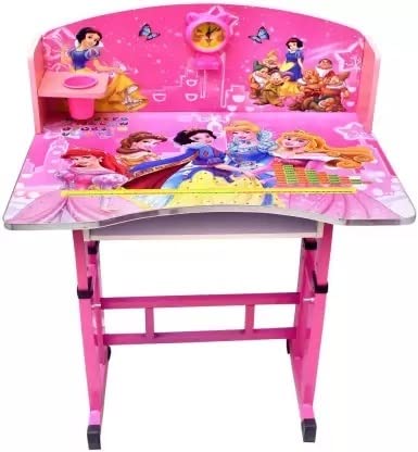 Study Table and Chair Set with Clock For Kids
