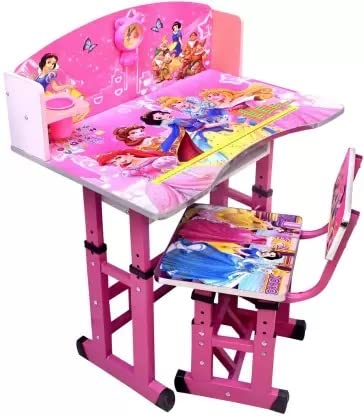 Study Table and Chair Set with Clock For Kids