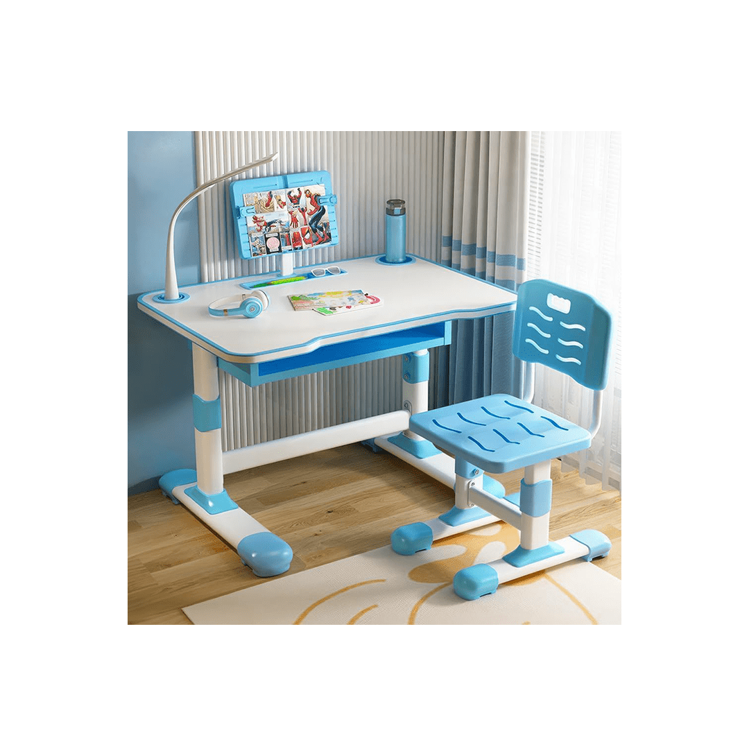 Burani Toys Other Gears Burani Toys Kids Study Table and Chair Set with Led Light & Adjustable Height with Book Holder (4 Years+)