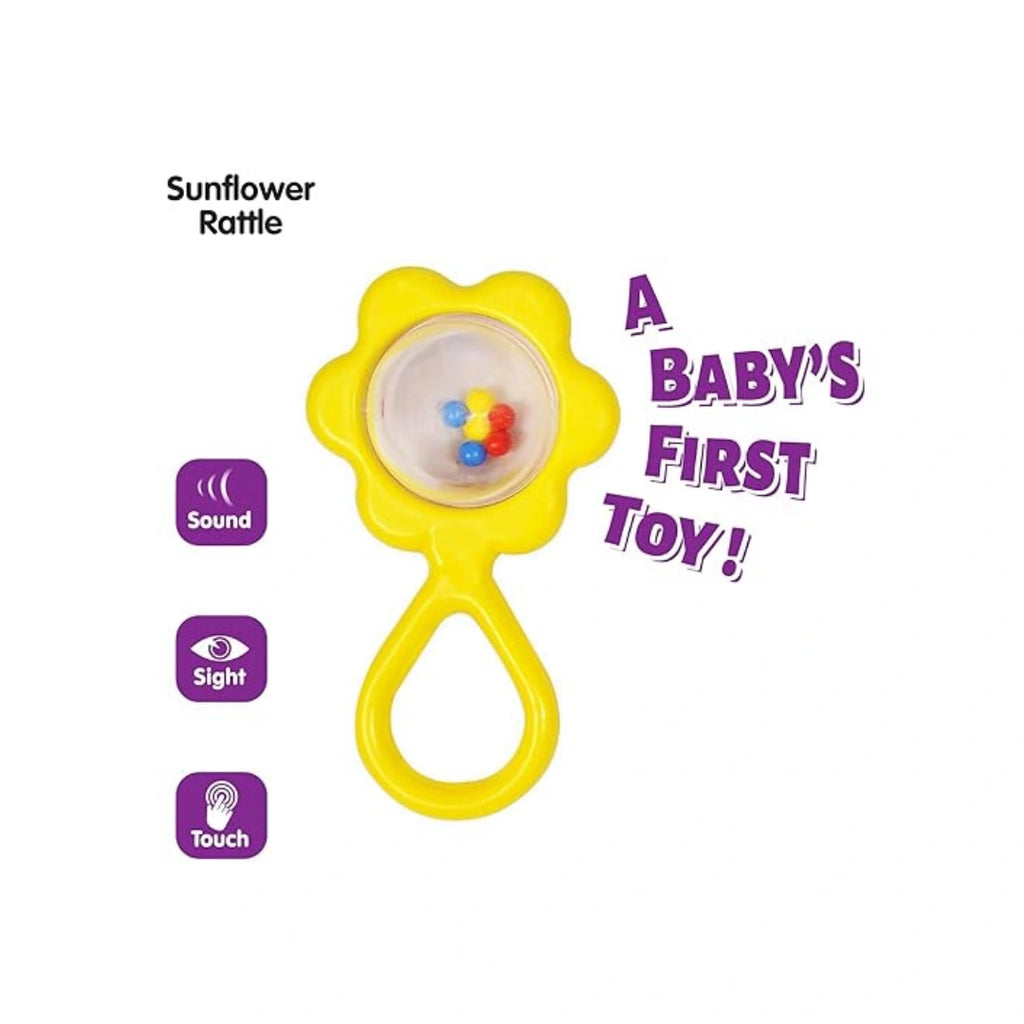 Sunflower Baby Rattle Toy