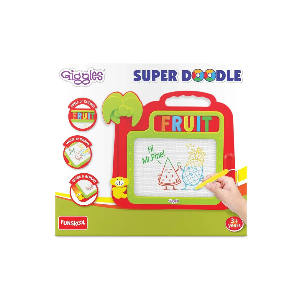 Super Doodle,Multicolour Erasable Magic Slate,Easy to Write,Read and Draw,Preschool Toys for Kids (3 Years+)