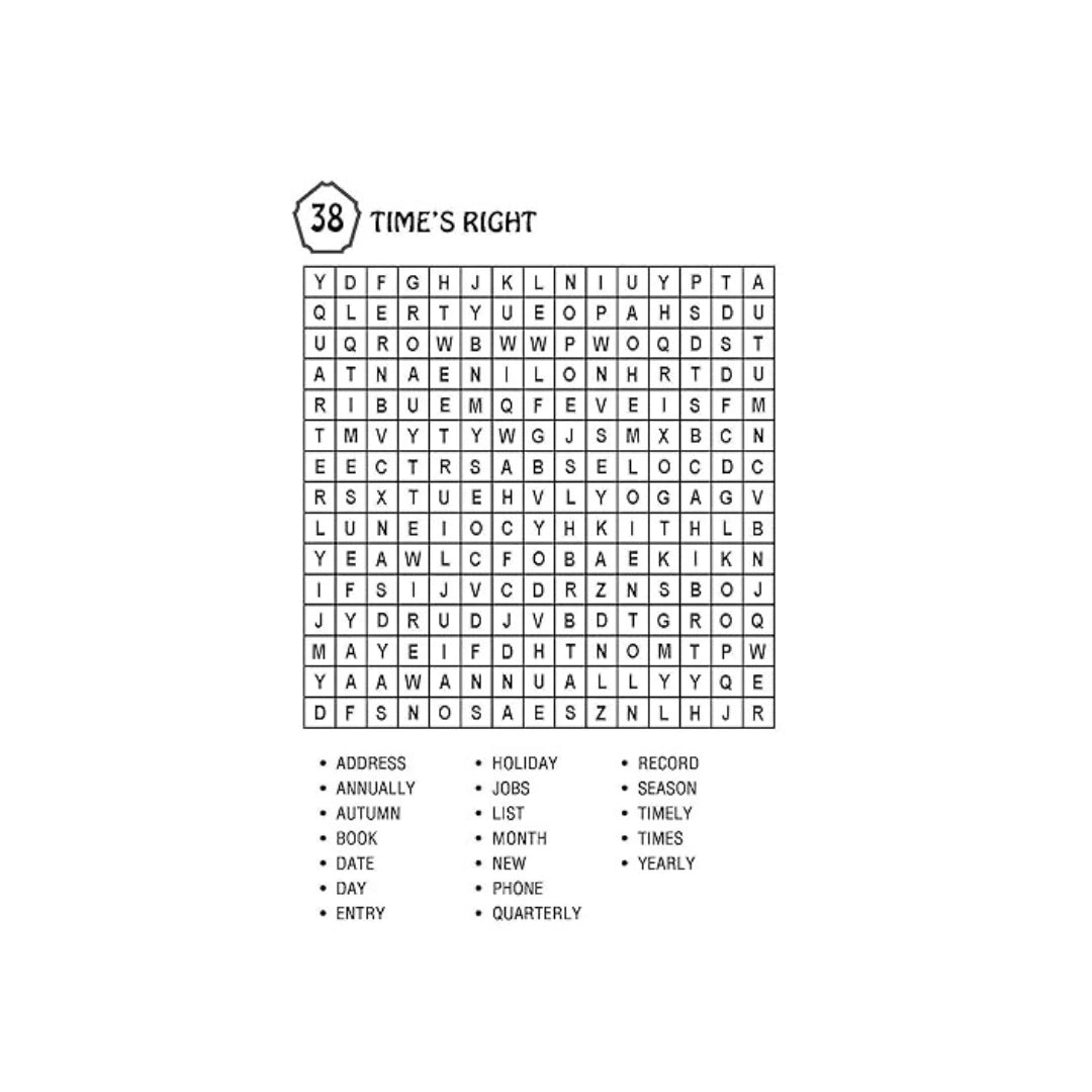 Word Search Puzzle Book