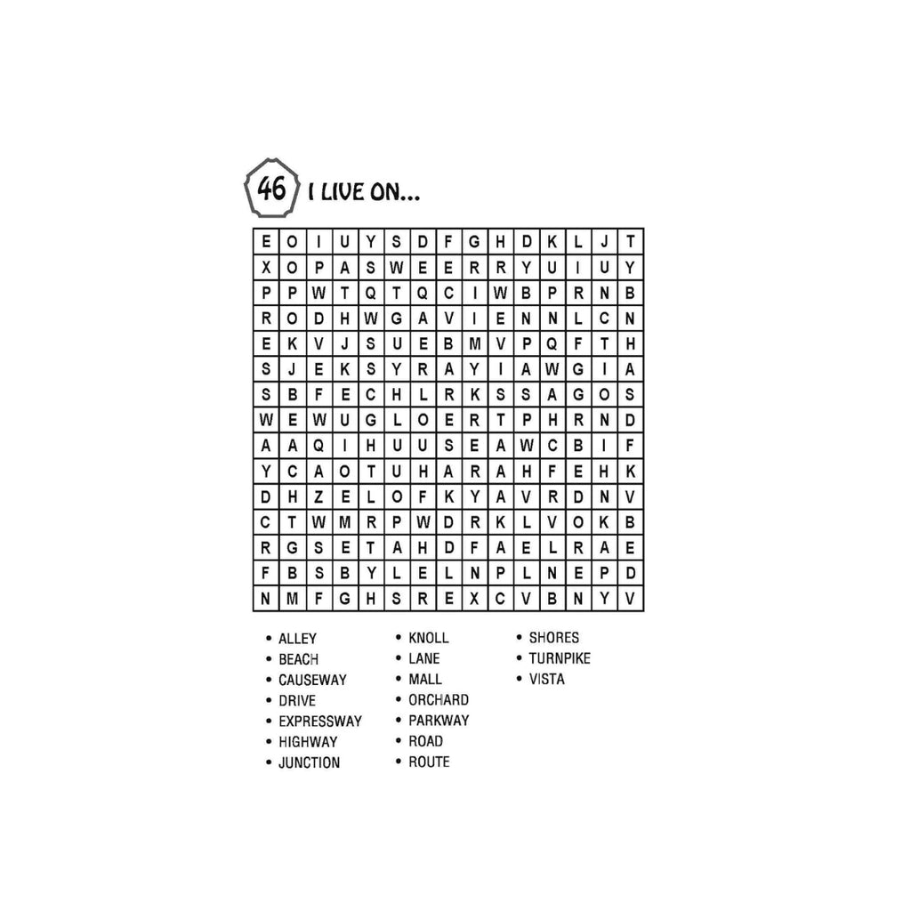 Kids Word Search Book