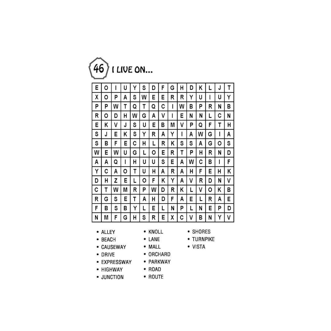 Kids Word Search Book