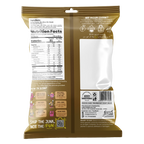 Snack Zero sweet potato stix classic cheese back of bag with nutrition label and barcode.