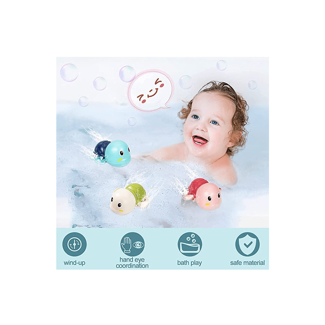 Baan Toys Toys Baan Toys Swimming Turtle Bath Toy for Babies Cute Float Bathing Toys for Toddler (3 Months+)