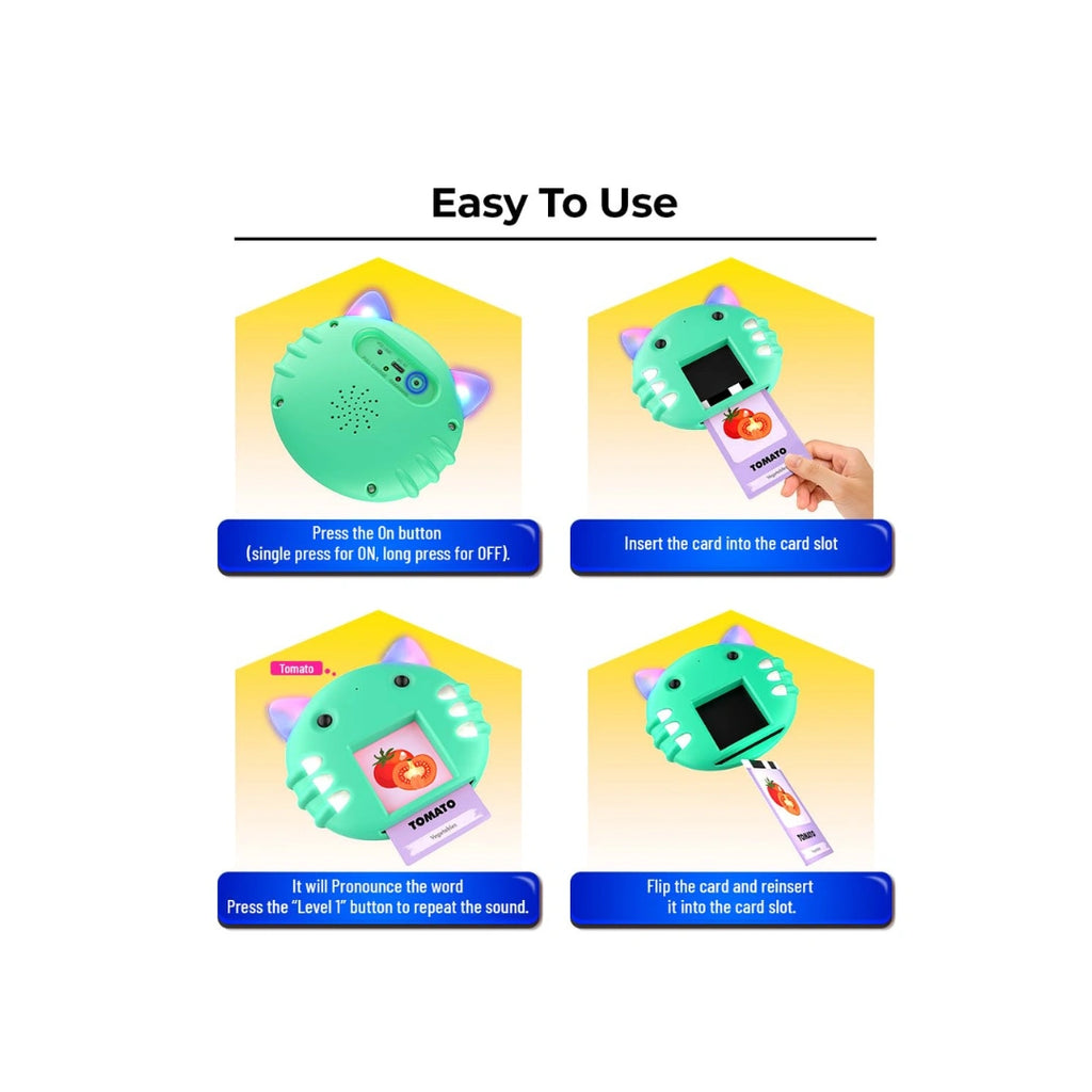 Kids talking flash card learning toy